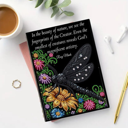 5D DIY Diamond Painting Notebook Art Kits for Adults Beginners Cover Leather Diamond Painting Sketchbook Flower Diamond Art Hardcover Dairy Book Festival Birthday Gift 8.26x5.7 in (Yellow)