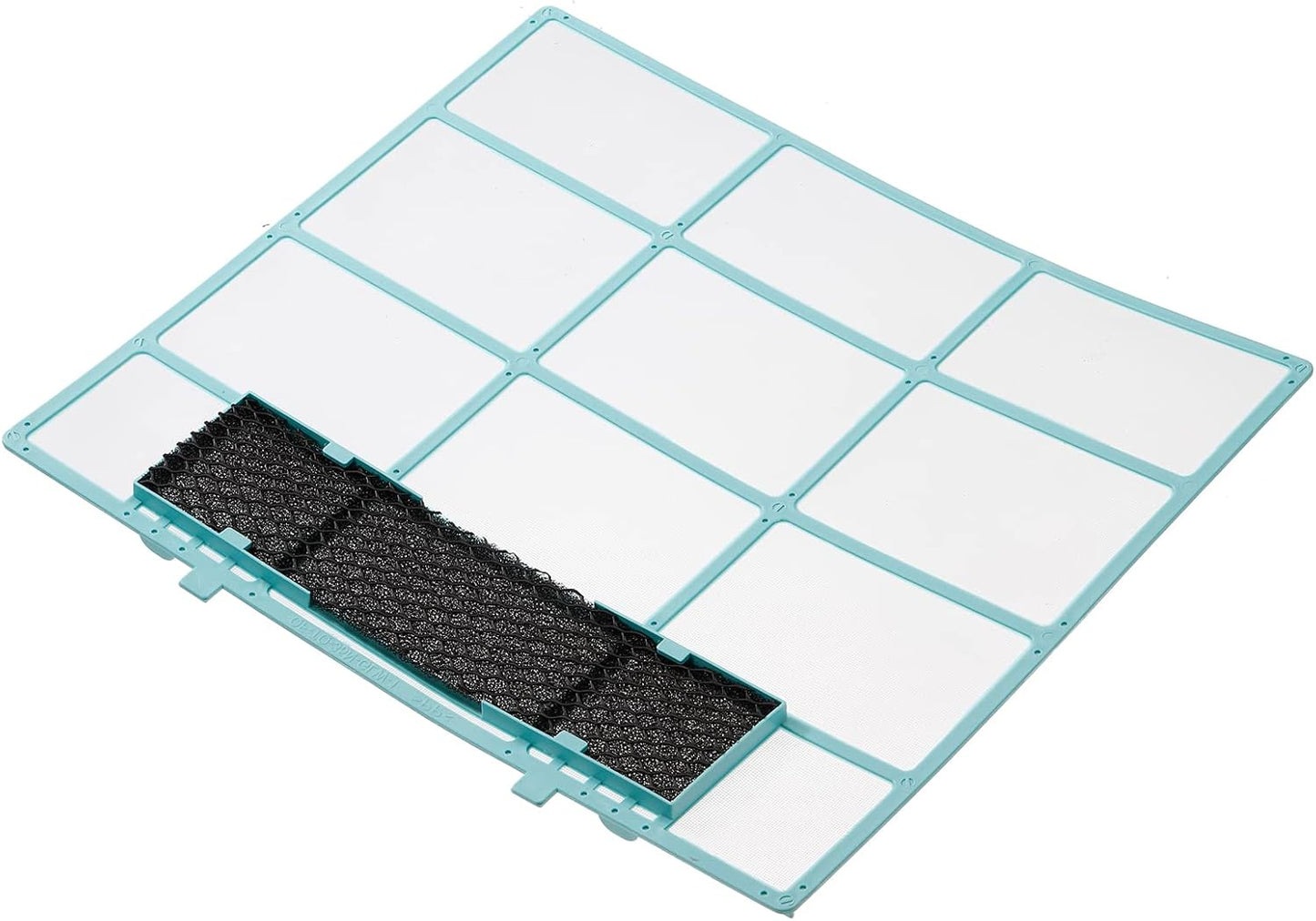 PATIKIL Air Conditioner Air Filter 12.6" x 10.83", Plastic Replacement Screen with Foam for HVAC, Blue Black