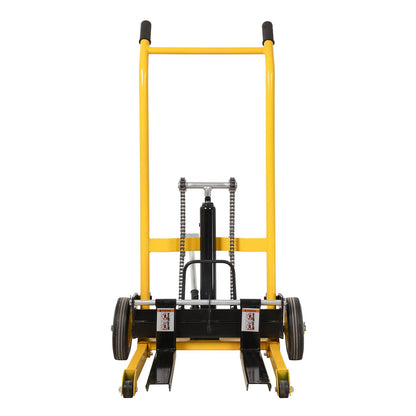 Doppy Hydraulic Material Lift, 450 Lbs Capacity Pallet Jack Table Cart, Pallet Truck Dolly Table Fork Lift, 35" Lift Height