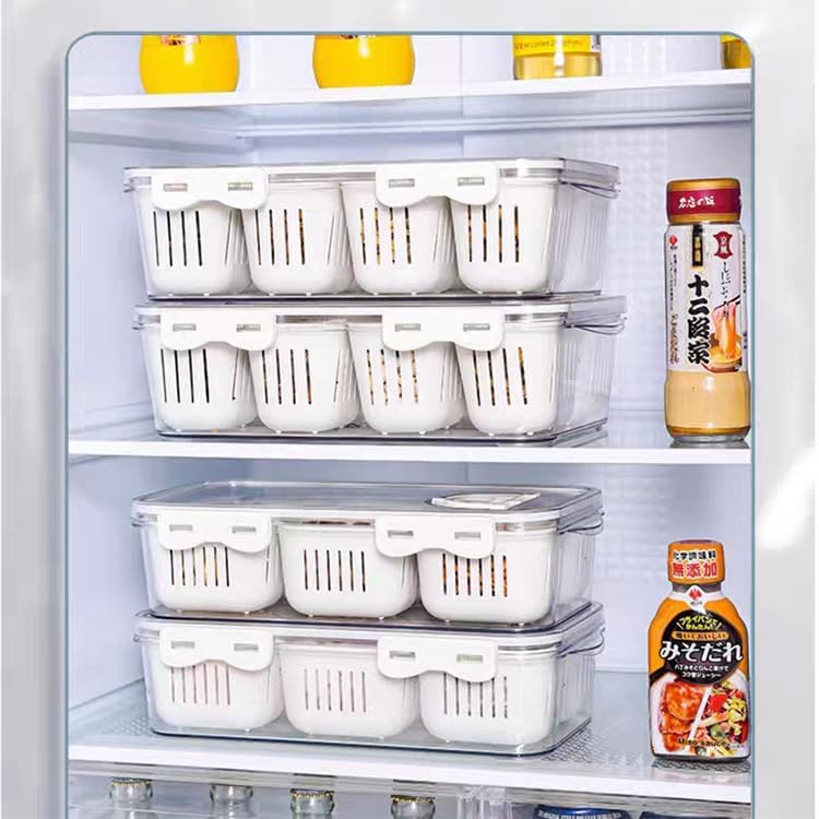 MANO Divided Snackle Box - Charcuterie Container with 3 Compartment Serving Tray for Cheese, Veggie, Fruit (1 Pack)