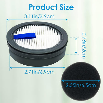 HEPA Filter for Afoddon A200PRO/A200, ORFELD B08/C10A/C10G, Suitable with NEQUARE S12 S25 S26 Series