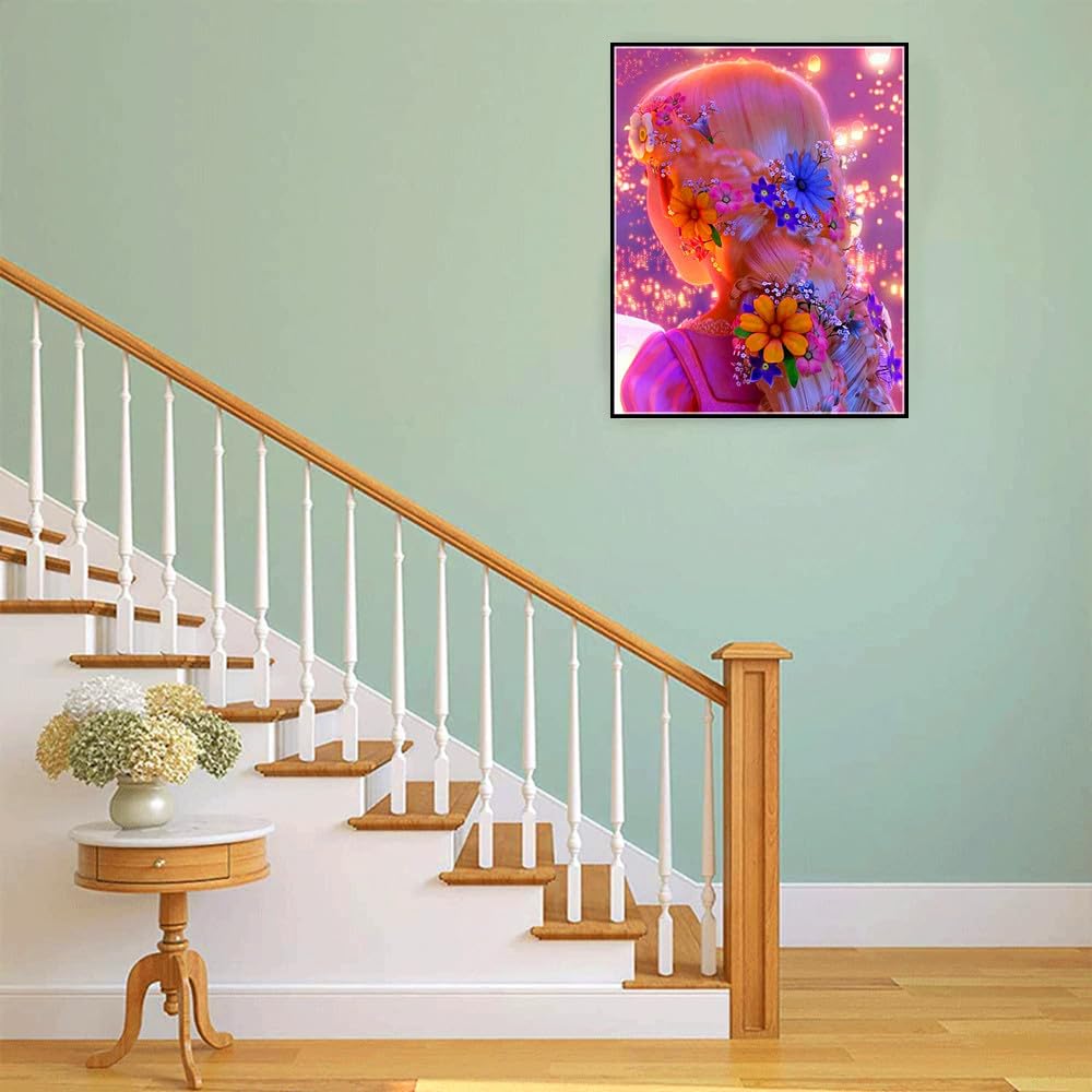 MMAHD Diamond Art Painting Kits for Adults,DIY 5D Round Full Drill Girl Diamond Art, Perfect for Relaxation and Home Wall Décor(11.8×15.8Inches)