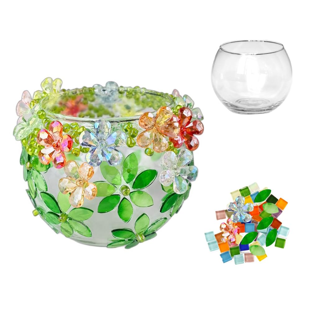 Magical DIY Glass Mosaic Candle Holder Kit, Romantic Occasions, Family Gatherings