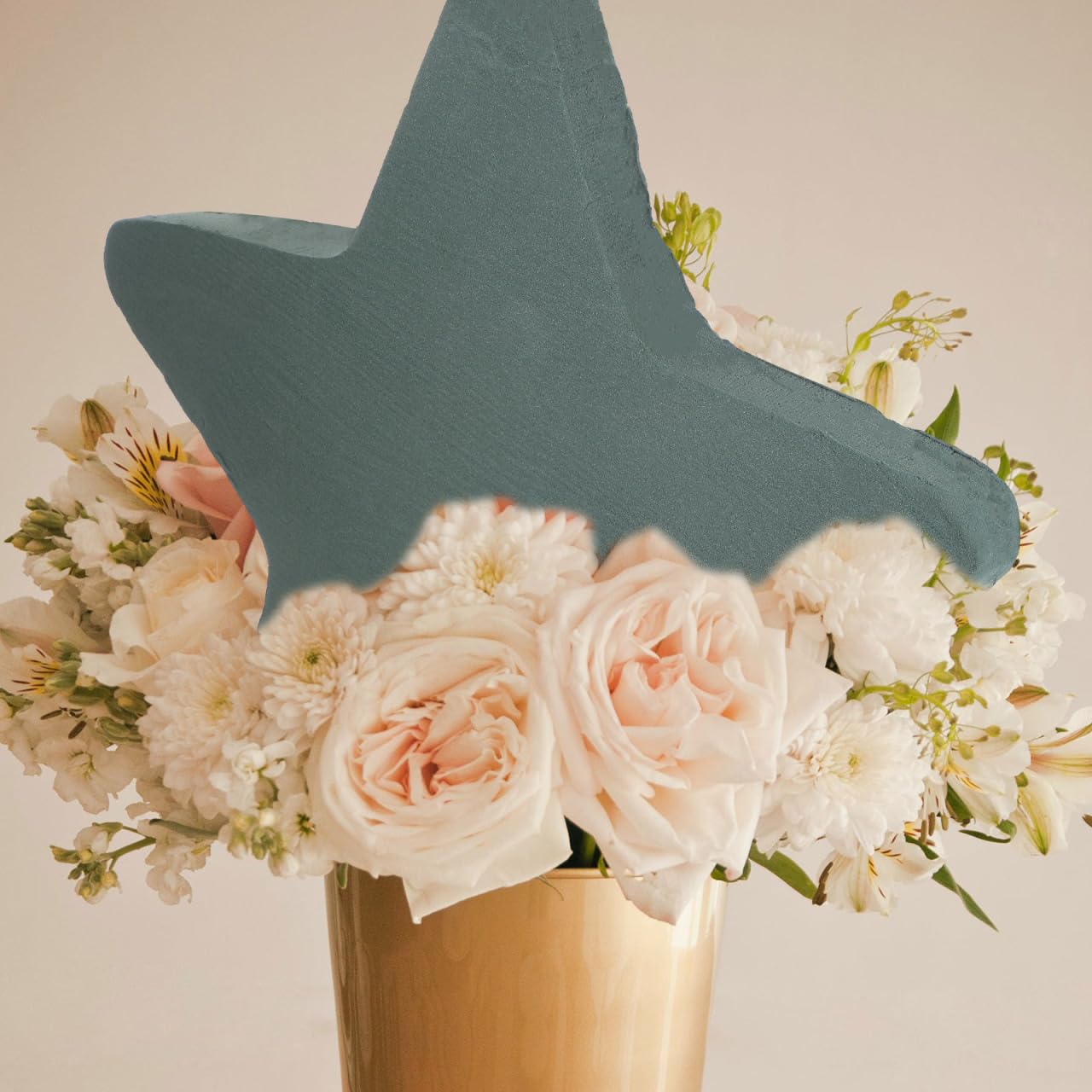 ARTIBETTER Star Flower Mud, Large Size; Flower Arrangement Block; Wet/Dry Floral Foam for DIY Bouquet, Centerpiece or Craft