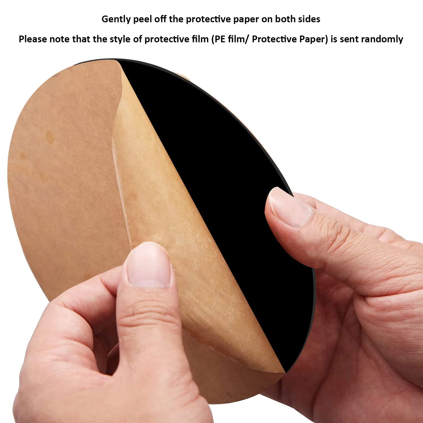 DARENYI 30Pcs 4 inch Black Acrylic Discs Acrylic Circle Blanks, Round Acrylic Sheets Boards 0.04inch Thick Plexiglass Plastic Panels for DIY Craft, Sign, Paintings, Cake Decor