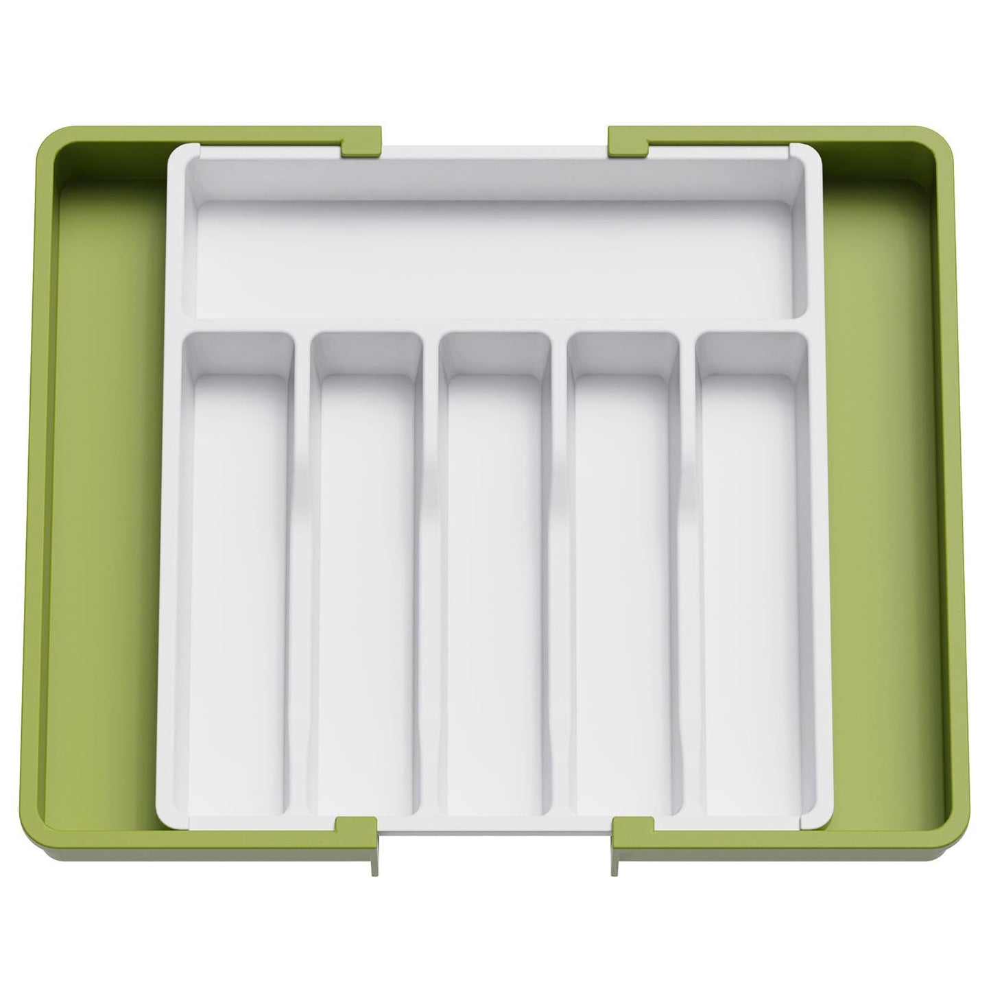 Lifewit Silverware Drawer Organizer, Expandable Utensil Tray for Kitchen, BPA Free Flatware and Cutlery Holder, Adjustable Plastic Storage for Spoons Forks Knives, 8.5"-14.1" x 12.1", Black