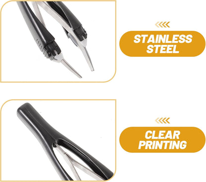 Skiennix Automatic Eyebrow Tweezers Set - Professional Retractable Design for Effortless Hair Removal
