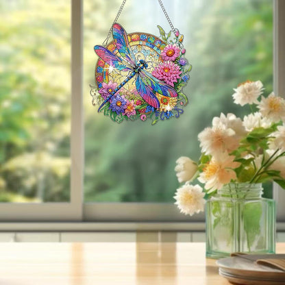 Muzagroo Art 5D Hummingbird Diamond Art Kits for Adults, Hanging Ornament Kits for Windows, DIY Special Shaped Diamond Art Suncathcer, Crystal Window Hanging Pendant Ornament 2PCS (Hummingbird)