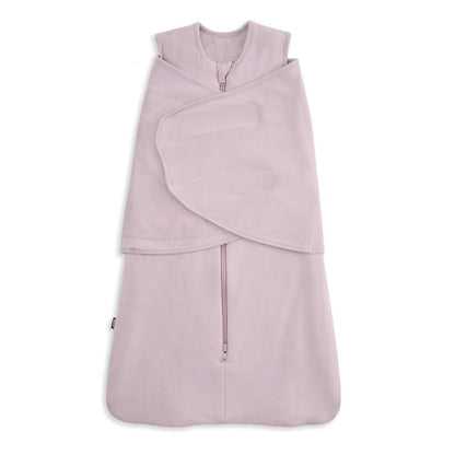 HALO Sleepsack Supersoft Swaddle, Cozy Bamboo Viscose, 3-Way Adjustable Swaddle, 2 Way Zipper, 2 TOG, 0-3 Months, Newborn (Pack of 1), Mauve