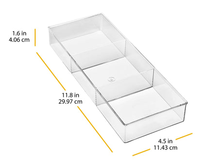 Whitmor 6789-7095 Clear 3-SECTION DRAWER ORGANIZER