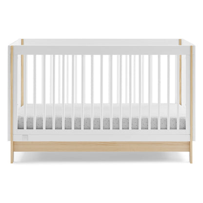 GAP babyGap Tate 4-in-1 Convertible Crib - Greenguard Gold Certified, Bianca White/Natural