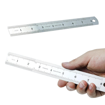 Kintuph 8-Inch Professional Woodworking Compass with Wing & Pencil Holder — Includes 8" Ruler and Pencil Sharpener Perfect for Accurate Circles, Layouts, and Geometric Designs