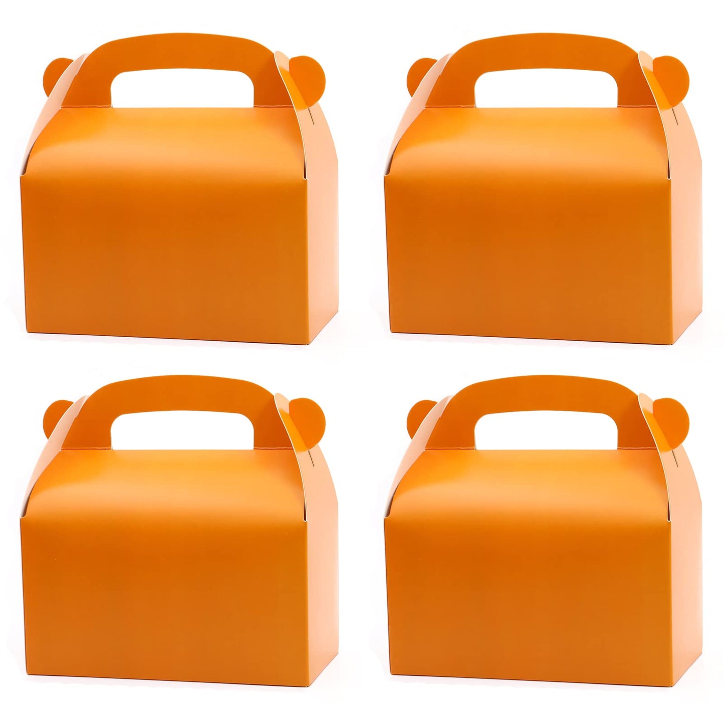 Oletx 30Pcs Orange Party Favor Treat Boxes Goodie Boxes Candy Gable Box