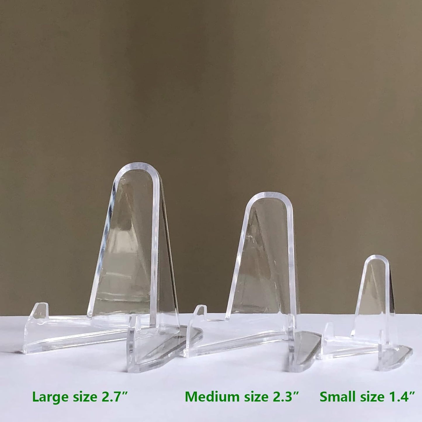 Challenge Coin Display Stand, 25 PCS 1.4" Acrylic Stands for Coins, Trading Cards, Medals, Home Decoration