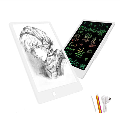Upgraded A4 LCD Written Tablet LED Copy Board, Ultra-Thin Dimmable USB Charging Writing Tablet Copy Board 2 in 1 Light Pad for Memo, Diamond Painting, Tattoo, Drawing, Graffiti, Stencil Making