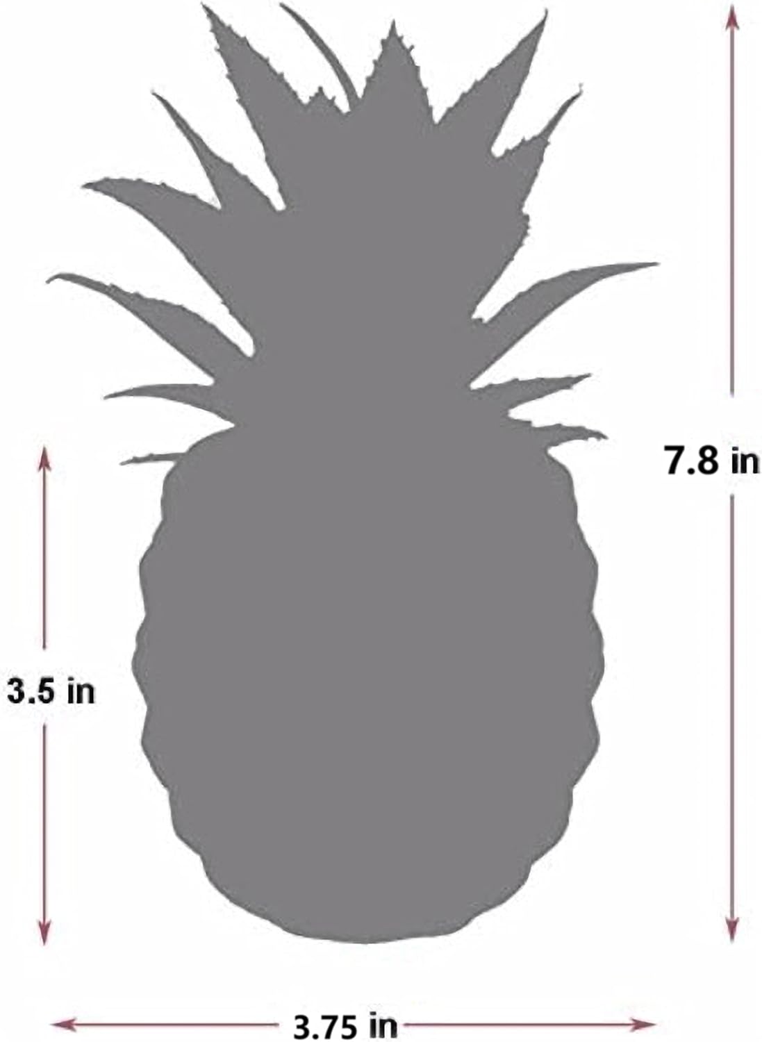 Porcelain Potted Artificial Succulent 7.8" Pineapple Plant for Home Office Kitchen Decoration