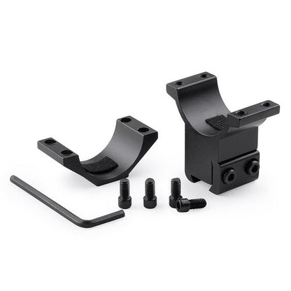 JINSE Green.L 30mm Scope Mount Set of 4, 2 High & 2 Medium Scope Mounts for 11mm Dovetail Rail, Secure Mounting for Rifle Scopes