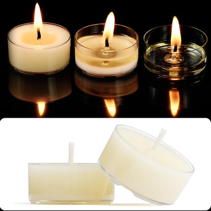 JONERAY 16 Packs Natural Beeswax Tealight Candles,4 Hour Extended Burn Time,Dripless & Smokeless Beeswax Candles (Ivory)