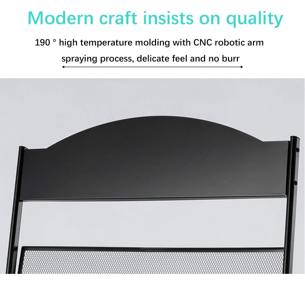 Iron Simple Floor-Standing Magazine Display Rack - Black
