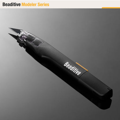 Beaditive High Precision Detail Craft Knife with 10 Blades - 30 Degree Blade Utility Knife - Art, Craft, Model Making (1 Black Knife, 10 Black Blades)