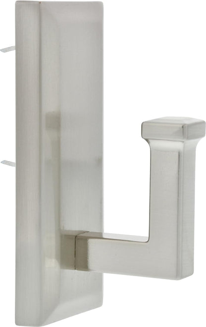 HIGH & MIGHTY 515809 Decorative Metal Hook - Easy Tool-Free Dry Wall Installation, Scalloped, Holds up to 15lb, Bronze
