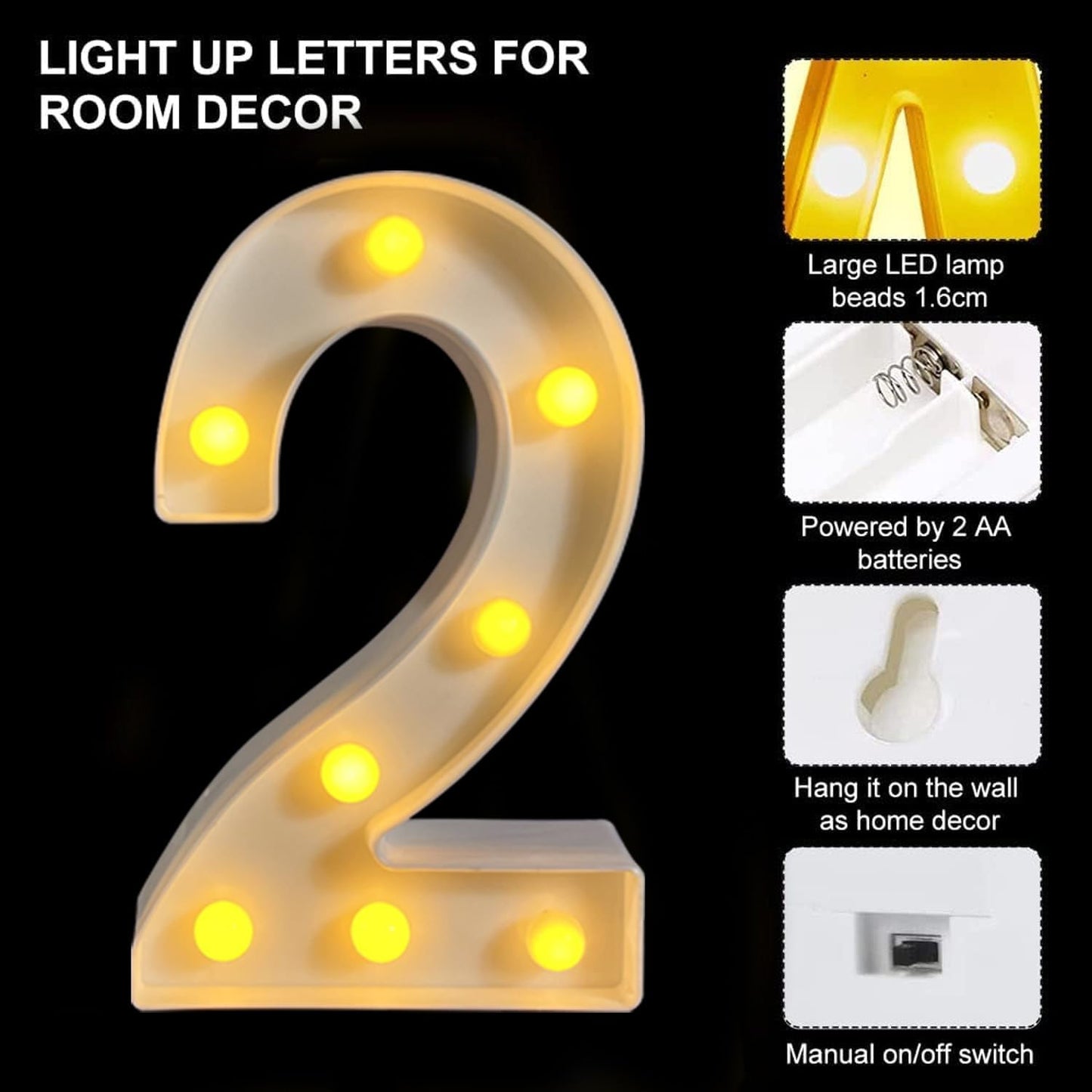 2026 Graduation Marquee Number Lights - LED Light Up 2026 Numbers Sign for Grad Party Decor, Class of 2026 Supplies, Senior Graduation Photo Props