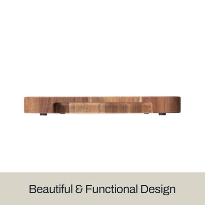 All-Clad Kitchen Essentials Acacia Cutting Board w/Juice Groove 19x14 Inches, 1" Thick, Chopping Board for Meat, Cheese, Vegetables, Fruit, Serving Board for Kitchen & Dining Room, Charcuterie, Brown
