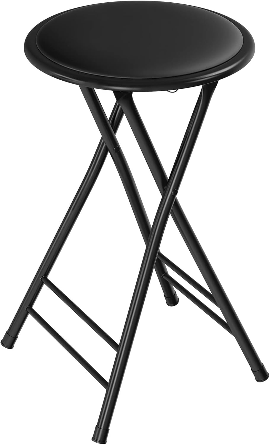 225lb Counter (24-Inch, Lavish Home Backless Folding Stool with Capacity for Kitchen or Rec Room - Portable Indoor Bar