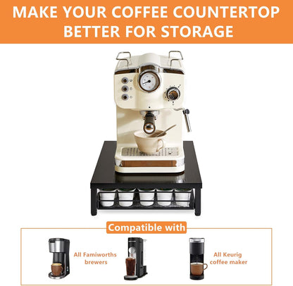 IBUYKE Coffee Pod Drawer Holder for K Cup, 35 Capacity Storage Organizer for Home Kitchen