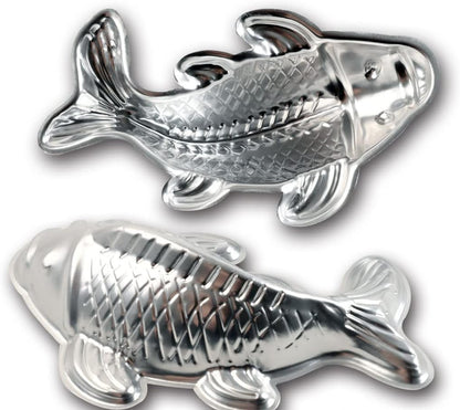 3D Aluminum Alloy Fish-Shaped Cake Mold, Fondant Cake Decoration Bakeware for Carp Cake