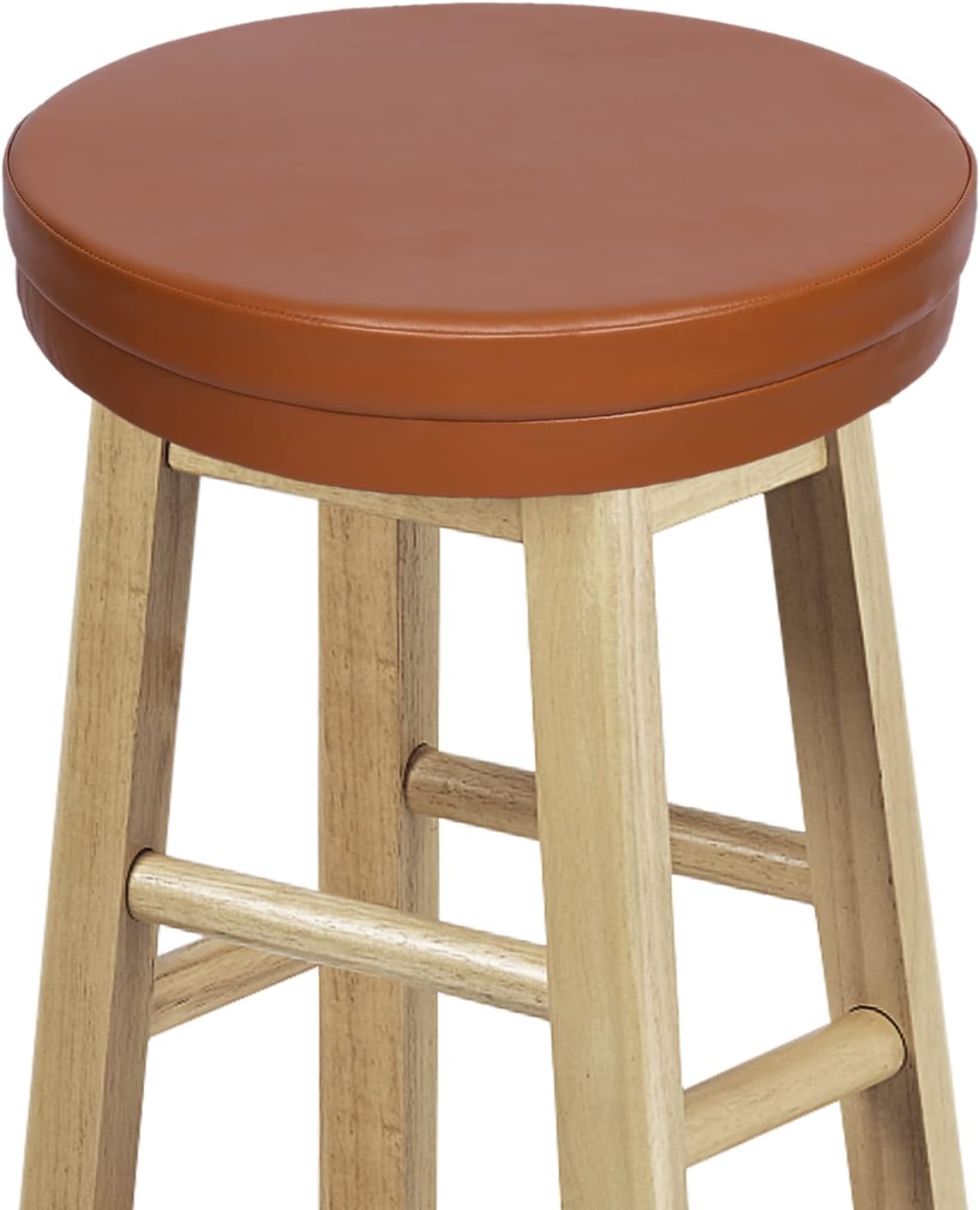 12 Inch Shinnwa Bar Stool Cushion Leather Bar Stool Covers Round Waterproof Foam Padded Seat Cushions with Elastic