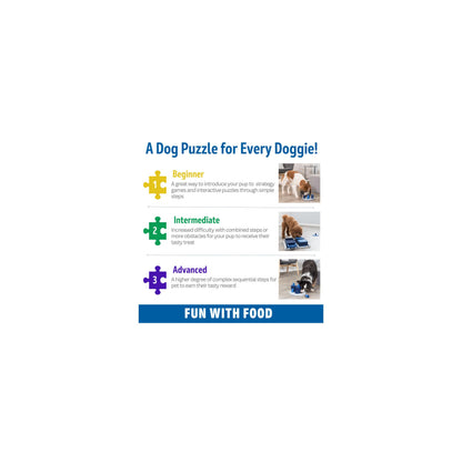 TRIXIE Poker Box 2 Dog Enrichment Toy, Advanced Level 3 Dog Puzzle, Interactive Treat Game