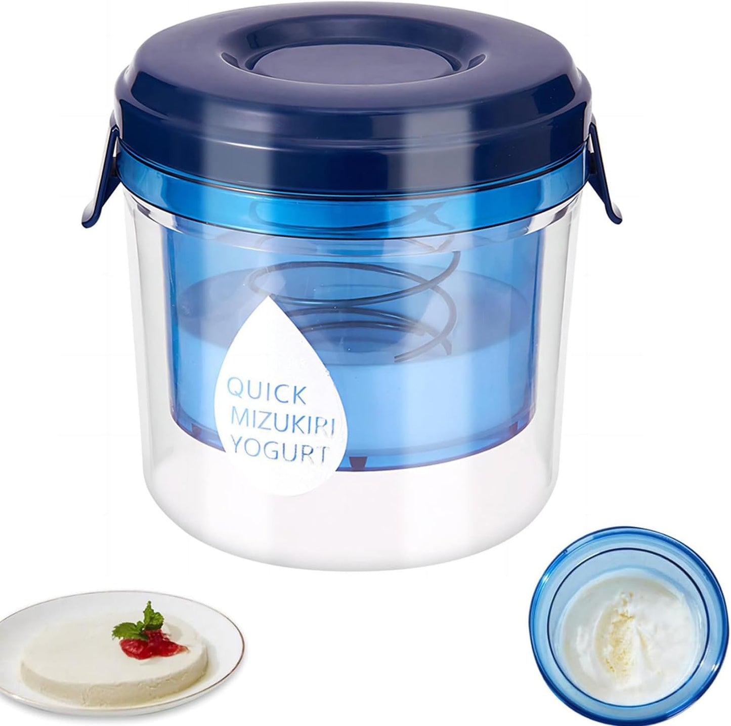 Generic batches(450g) 5.12*5.12*5.12inch, Greek Yogurt Strainer with Lid.Yogurt Filter with Ultra Fine Mesh,to Makes