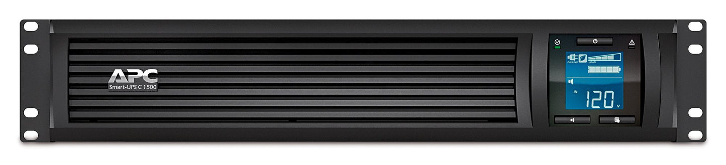 APC 1500VA Smart UPS with SmartConnect, SMC1500-2UC Rack Mount UPS Battery Backup, Sinewave, AVR, 120V, Line Interactive Uninterruptible Power Supply
