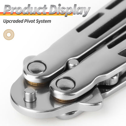 CIXIZUIJIA Stainless Steel Foldable Tool with Silvery Finish – Durable and Easy to Use for Everyday Handling