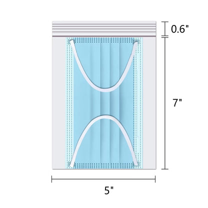 Clear Resealable Zipper Poly Bags 5" x 7" 200pcs Reclosable Clear Plastic Zip Bags Self Lock Plastic Bags 2 Mil A6 Cards Envelopes Storage Packaging Crafts Candy (12 Sizes to Choose from)