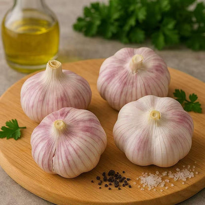 Loseedsoo Bulbs (6 Pack) Garlic for Planting Fresh Hardneck Seed Garlic, Non-GMO Heirloom Cloves for Growing or Cooking