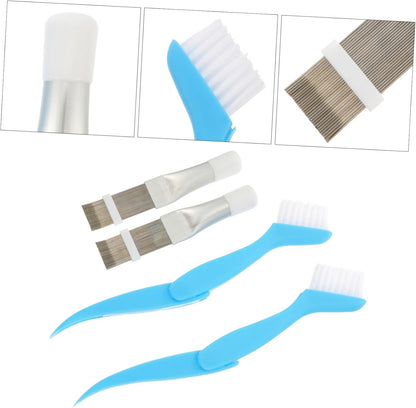 PRETYZOOM 4pcs Air Conditioner Fin Cleaning Set: AC Fin Comb and Condenser Fin Straightener Cleaner
