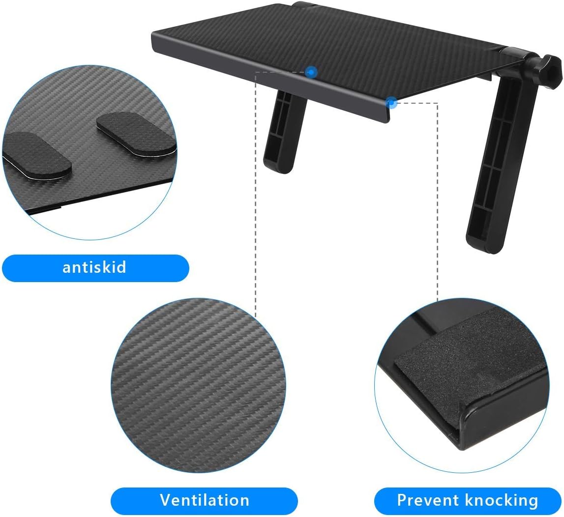 13 Inch AHIER Cable Box Shelf for Wall Mounted TV, TV Top Shelf Mount on Desktop Computer Monitor to Hold Cable Boxes