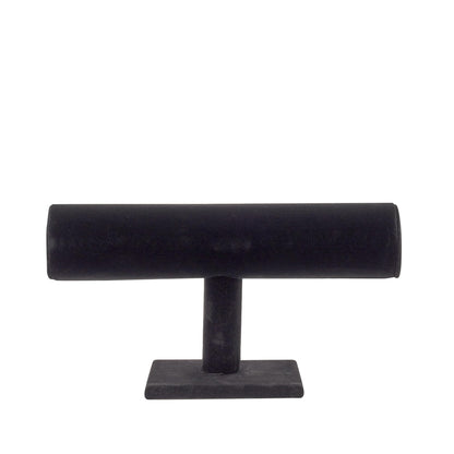 Juvale Necklace Display Stand & Bust Set - 2-Piece, Black Velvet, Modern Freestanding - Necklace Holder Stand & Bracelet Holder Display - Jewelry Showcase for Vendors & Photography