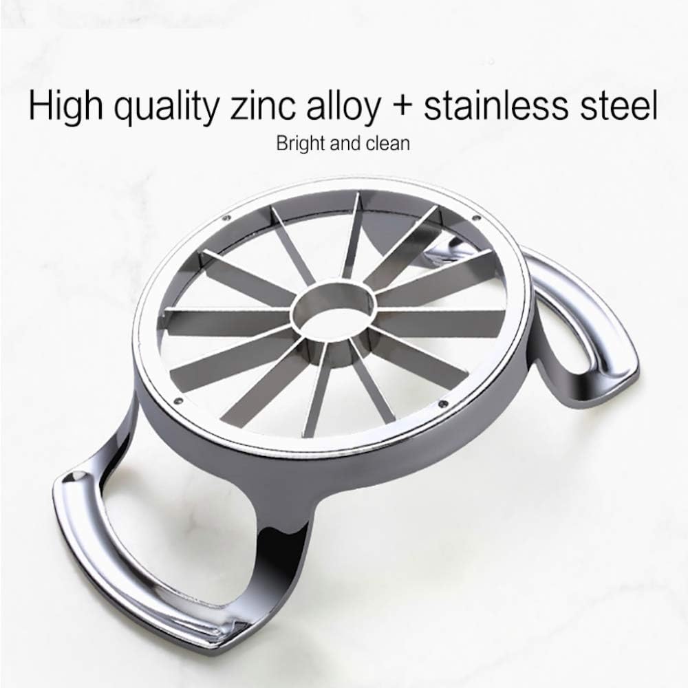 ELECTROEEL Premium Apple Slicer, Upgraded 12-Blade Extra Large Stainless Steel Cutter, Corer, Peeler for 4 Inch Apples