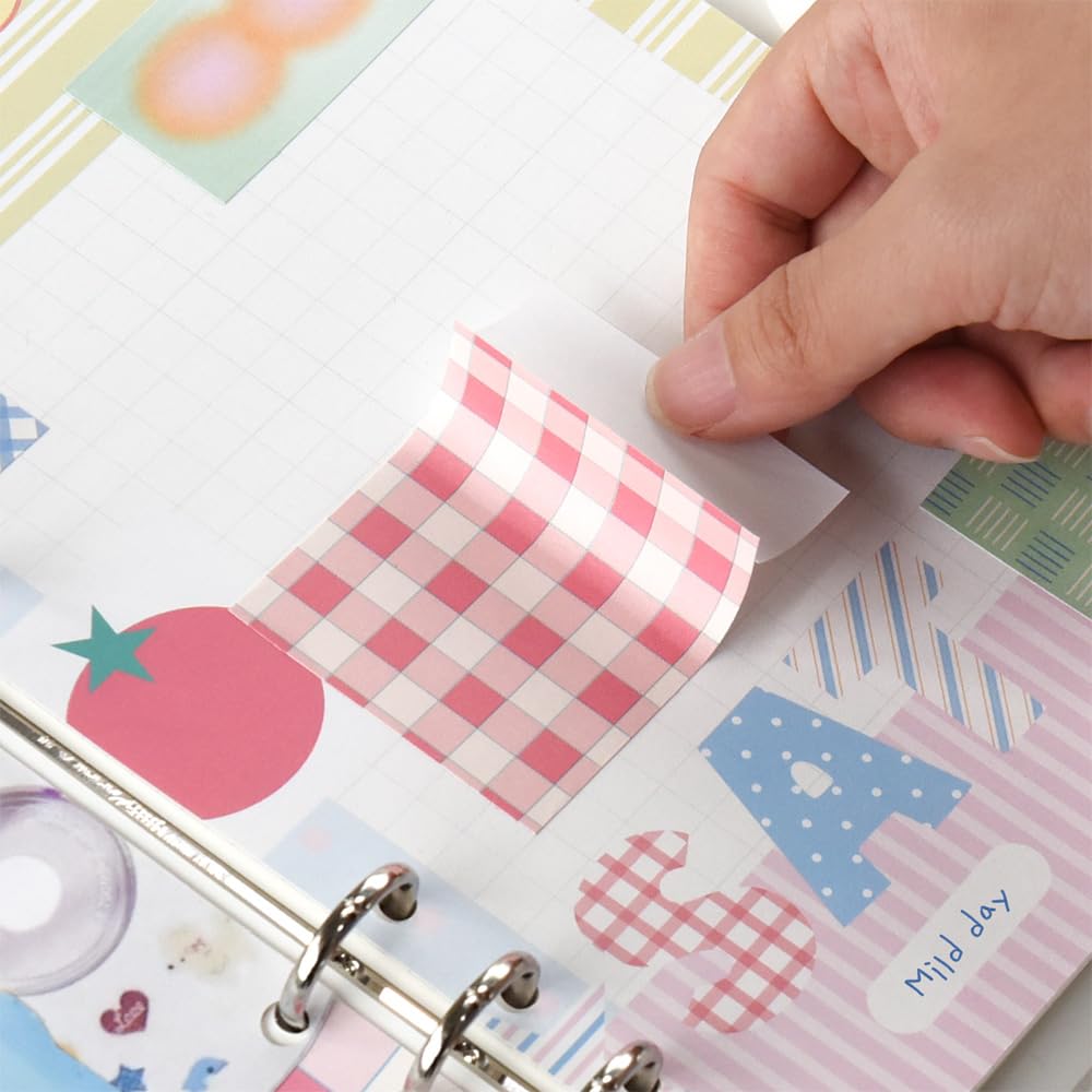Monolike Plan Pattern Sticker Pack (102Pcs) - Variety Pack, Journal, Scrapbook, Fancy Sticker, Paper