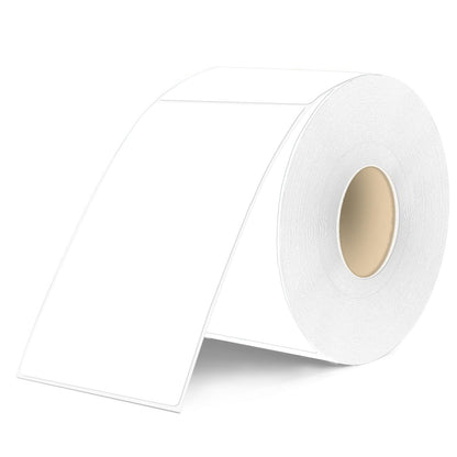Yeachlaing 3×5 Inch White Removable Thermal Labels,Waterproof Thermal Label,240 Sheets per Roll with Perforated Lines