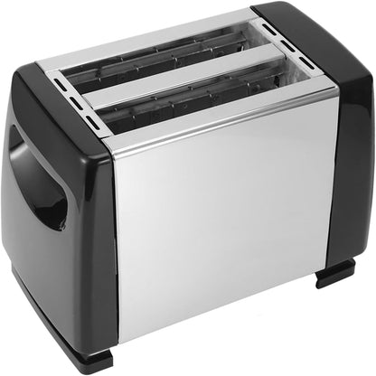 Breakfast Machine Bread Toaster, 2 Slice Slim Body Design, EU Plug 220-240V for Home and Office Kitchen Supplies
