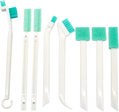 8Pcs LIOUCBD Small Cleaning Brush Set, Scrub Brushes for Household Use, Crevice Cleaning Tool for Gaps, Corners, and