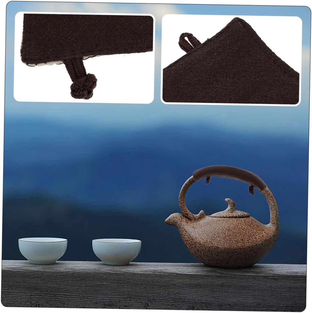 2pcs Teapot Handle Gloves - Decorative Kitchen Utensils Holder, Washable Handle Cover for Teapot and Kettle