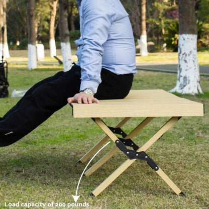 LLLKSX Portable Folding Camping Table - Ultralight Aluminum Outdoor Table for BBQ, Beach, Garden & Patio - Roll-Up Design (120x61x46cm) Ideal for Camping & Picnics