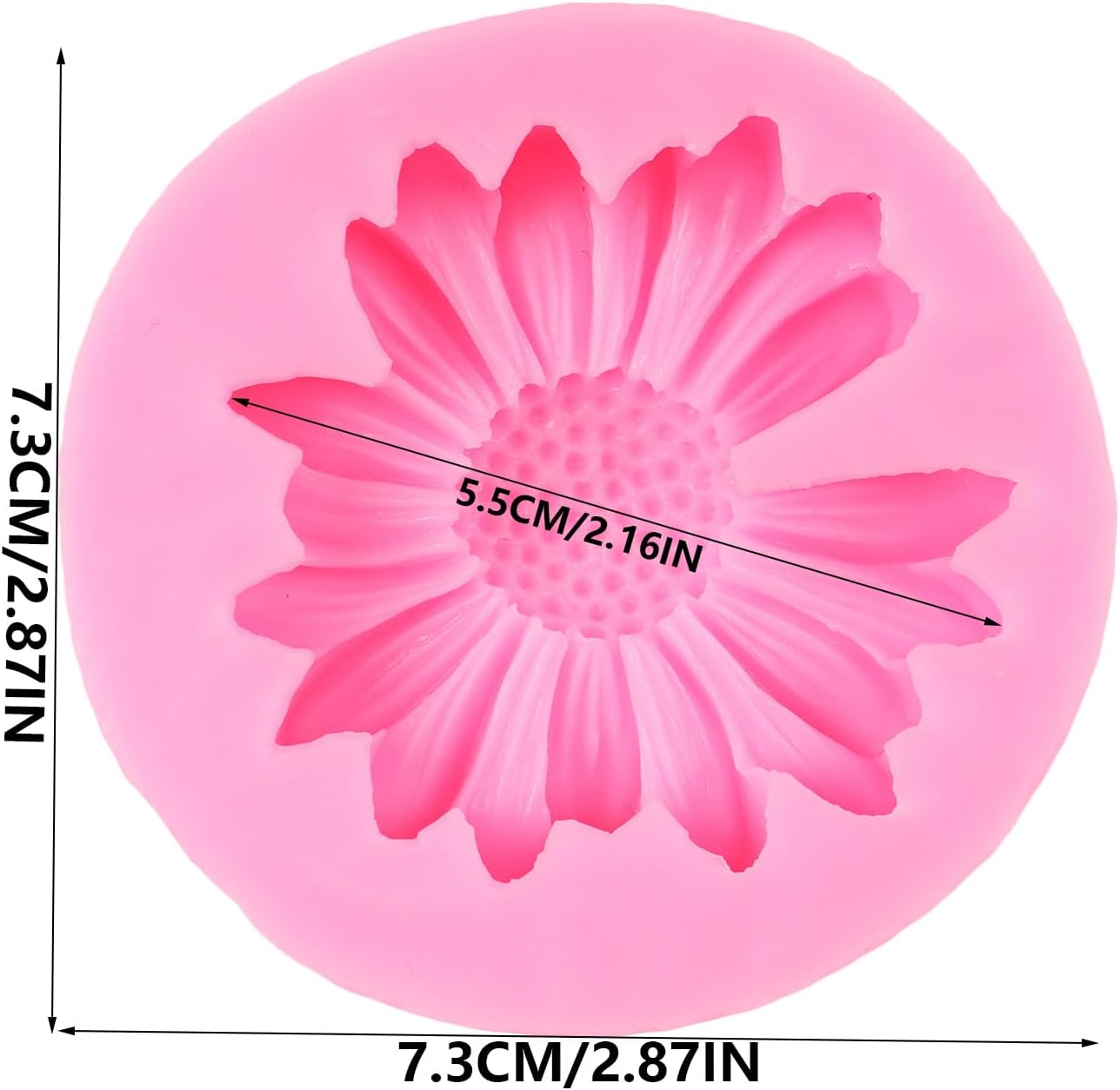 Chrysanthemum Flower Silicone Mold, Daisy Flower Fondant Cake Molds for Cake Decoration & Cupcake Topper