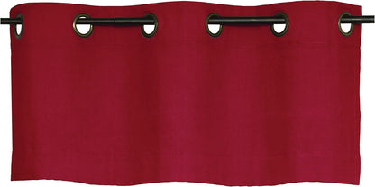 Winmate Insulated Cotton Grommet Valance: 40" x 15" in Burgundy for Home Window Decor