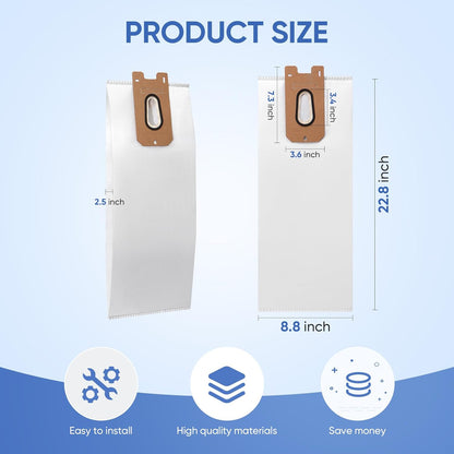 Vacmaster | 10-Pack Replacement Vacuum Bags - Compatible with UB0402 & Kenmore BU1001 B200 Series